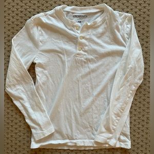 Crewcuts white polo, Size 12